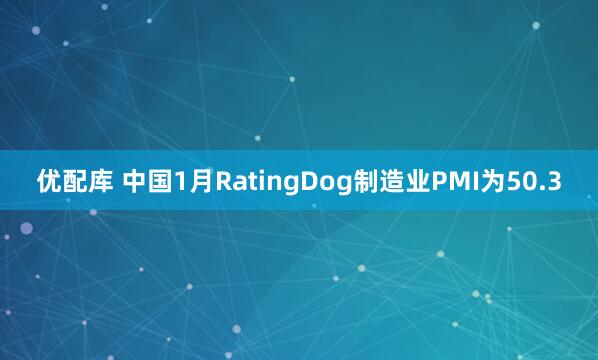 优配库 中国1月RatingDog制造业PMI为50.3