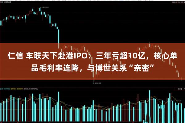 仁信 车联天下赴港IPO：三年亏超10亿，核心单品毛利率连降，与博世关系“亲密”